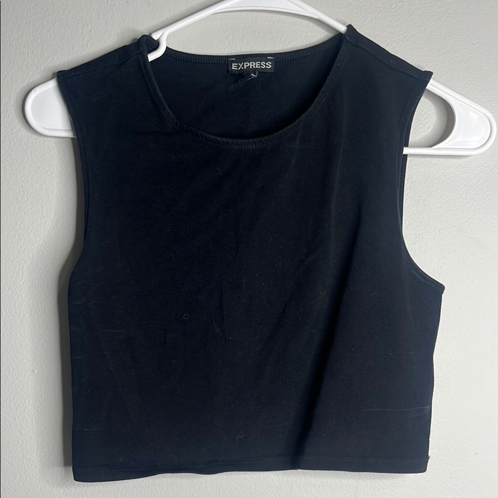 Express Women's Black Sleeveless Top